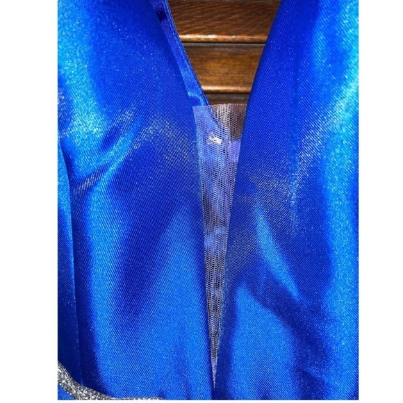 ED YOUNG Blue Formal Gown Prom Dress Size Small (4) + Garment Bag NWT - Picture 9 of 14